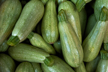 Mini courgettes or baby courgettes