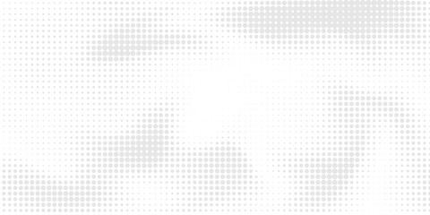 Set of halftone dots gradient pattern texture isolated on white background. Straight dotted spots using halftone circle dot raster texture. Vector blot half tone collection.