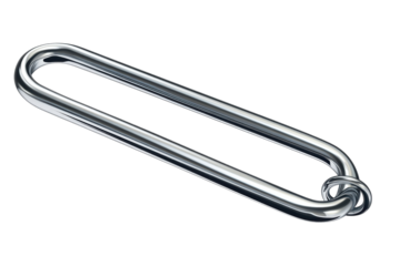 A gleaming metal door handle a modern marvel blending form and function symbolizing access and on transparent background