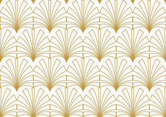 eamless golden pattern in tribal. Abstract background with ethnic Aztec ornament. Egyptian deco Seamless Pattern in a Trendy minimal Style.  Design for background, wallpaper, Fabric, clothing, scarf.
