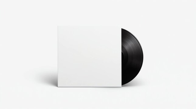 12-inch vinyl LP record in cardboard cover on white background