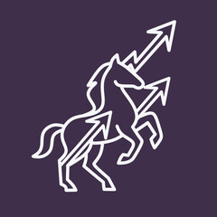 This design, inspired by the combination of animal arrows. This logo is perfect for you, especially businesses related to spikes.