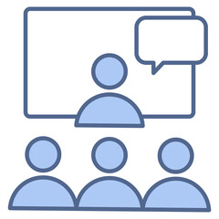 Training Compliance Blue Icon