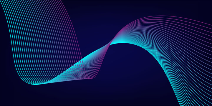 Abstract background with flowing lines. Dynamic waves. Vector illustration. eps 10