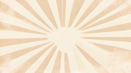 Cream Beige Sunburst Rays Vintage Retro Background