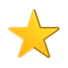 Gold star vector