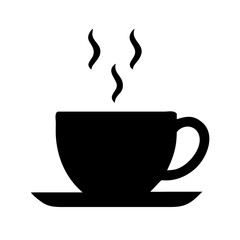Coffee cup simple icon. Vector illustration