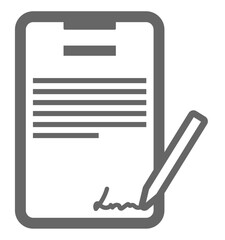 電子契約書のイラストアイコン