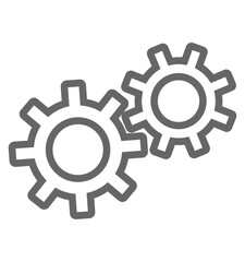 スマートファクトリーをイメージした歯車のアイコン