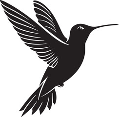 Hummingbird Silhouette – delicate and graceful