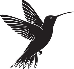 Hummingbird Silhouette – delicate and graceful