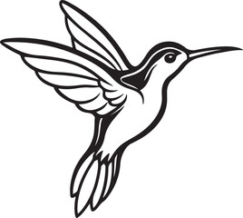 Hummingbird Silhouette – delicate and graceful