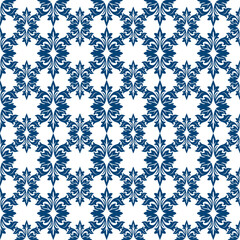 navy blue damask pattern
