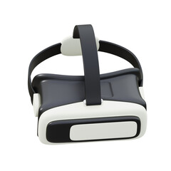 black and white 3d icon VR Box illustration