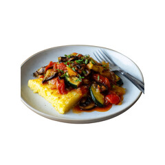 Delicious Polenta with Roasted Vegetables and Herbs