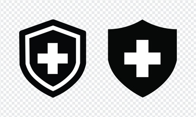 medicine bottle icon set with black and white cross label for healthcare pharmacy and medical treatment