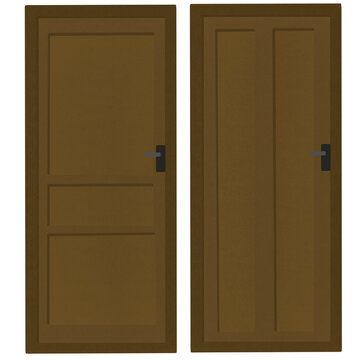 closed wooden door