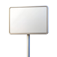 	Blank metal sign isolated on transparent background