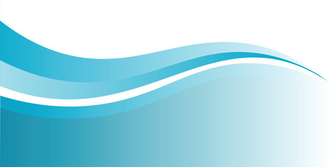 Blue and white business wave banner background. vector