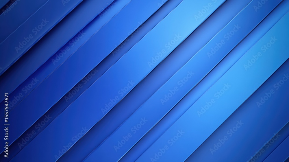 Poster abstract blue geometric background with diagonal lines and gradient shading, creating a sleek, moder