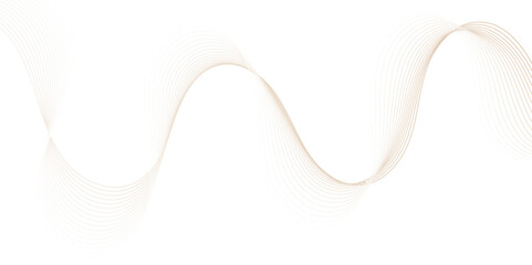 Minimalist abstract wave lines in soft beige tones flowing smoothly over a clean white background. Modern, elegant design perfect for presentations, technology, or creative visual concepts.