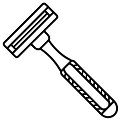 Razor line art vector