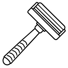 Razor line art vector