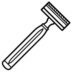 Razor line art vector
