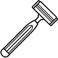 Razor line art vector