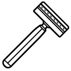 Razor line art vector