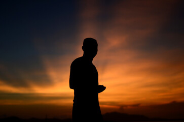 silhouette of a woman