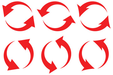 Circle arrow. Recycle, repeat, refresh icon. Circle arrow icon.
