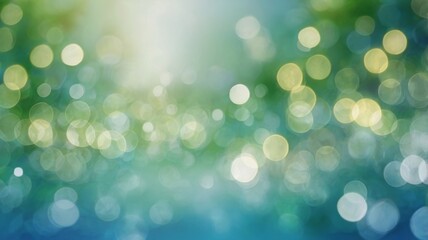 Green Background Blurred with Bokeh