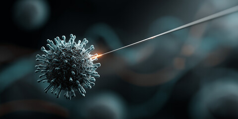 Innovative mrna vaccine development against viruses laboratory setting scientific visualization macro view biotechnology