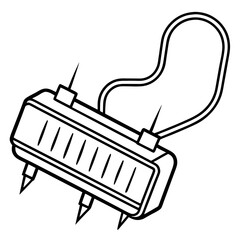 Surge Protector line art vector