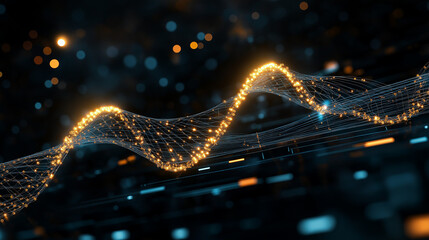 Innovative mrna vaccine development process research lab digital visualization scientific environment close-up technology concept