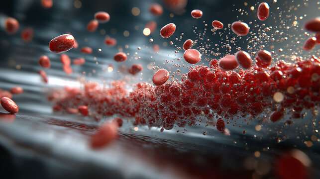 Innovative mrna vaccine development process laboratory visual simulation clinical environment close-up scientific concept