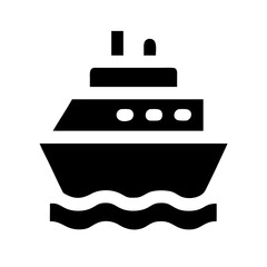 cruise ship icon