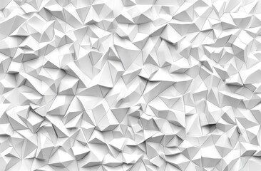 Abstract White Geometric Triangular Texture Background