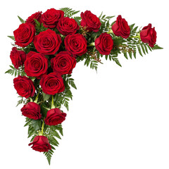 bouquet of red roses
