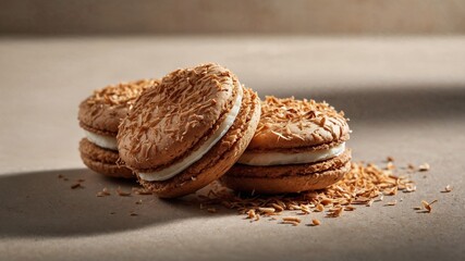 Crispy Coconut Cookies on Display