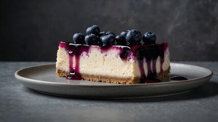 Blueberry Cheesecake Slice
