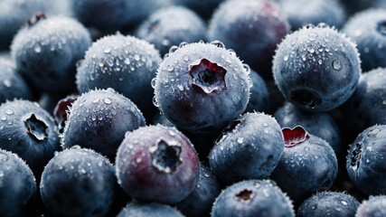 Close-Up of Fresh Blueberries