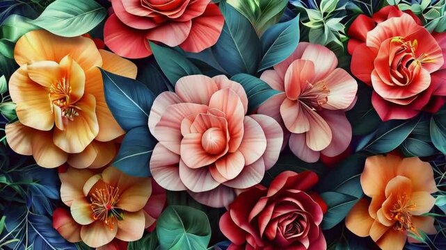 Photorealistic Floral Composition.