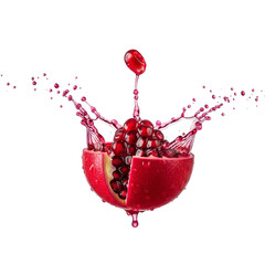pomegranate juice splash
