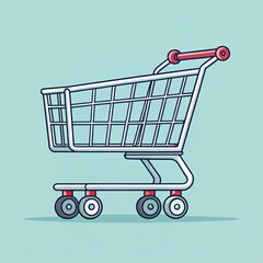 llustration of a shopping cart