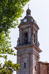 Neoclassical Bell Tower of the Church of San Miguel Arcángel in Oñati