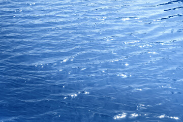 Deep Blue and green sea surface