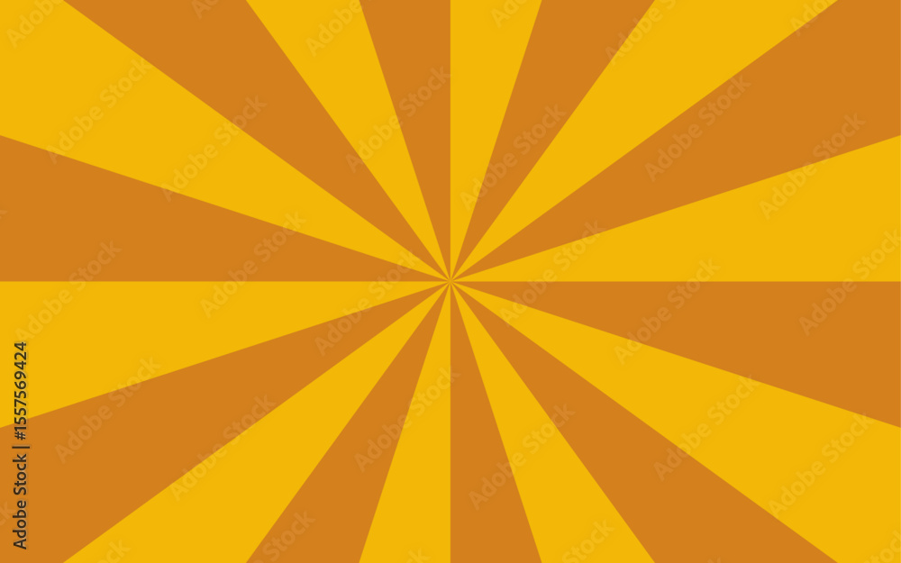 Poster abstract bold optical illusion background with swirling orange and white wavy stripes radiating from