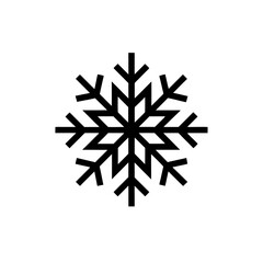 snowflake icon vector flat and clean look isolated